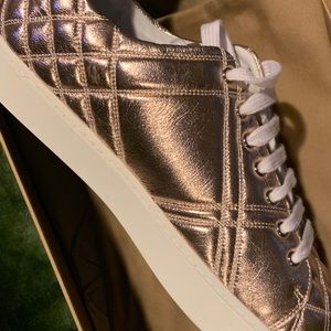 Burberry women’s sneakers rose gold size 11